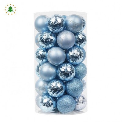 China Supplier Hot Sale Shopping Center Blinking Glitter Styrofoam Spheres Christmas Ball